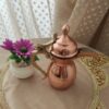 دله قهوه عربی سنتی مس – داخل قلع کاری شده با دسته برنجی لوکس