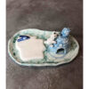 جاشمعی سرامیکی تزئینی طرح خرس قطبی دست‌ساز