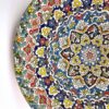 بشقاب سفالی تزئینی با میناکاری ایرانی برای تزئین دیوار و میز