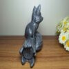 مجسمه تزئینی روباه نشسته روی درخت - مجسمه جذاب حیات وحش