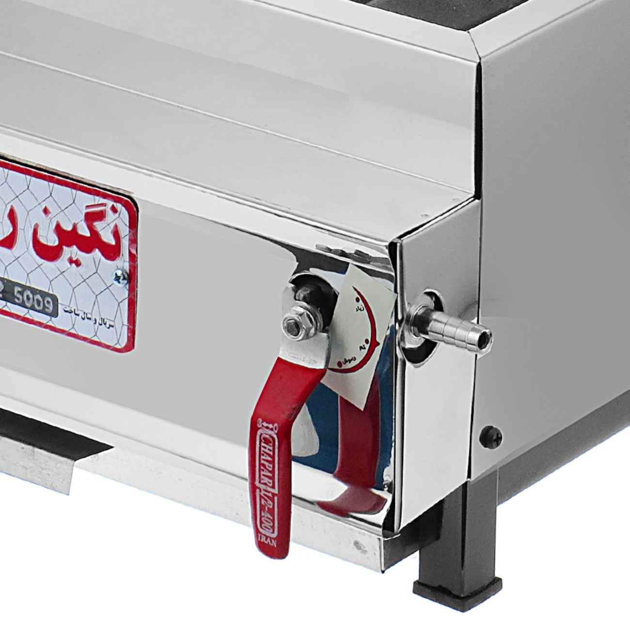 کبابپز گازی و زغالی – استیل با ۶ شعله