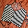 تاپ زنانه قلاب‌بافی دستباف با طرح منحصر به فرد تار عنکبوت