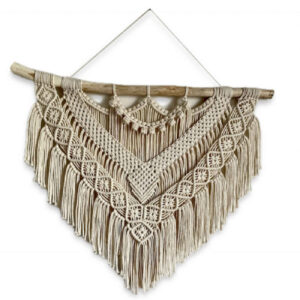 دکوراسیون منزل Macrame دیوار آویز ملیله هنری Bohemian مدل نی