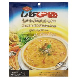سوپ ورمیشل و مرغ پودر فوری هاتی کارا 70 گرم (20x)
