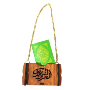 آویز آویز آینه عقب ماشین اسلامی جیب دار با 4 سوره قل