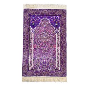 سجاده طرح دار اسلامی طرح سجاده طرح دار بنفش پلی استر