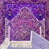 سجاده طرح دار اسلامی طرح سجاده طرح دار بنفش پلی استر