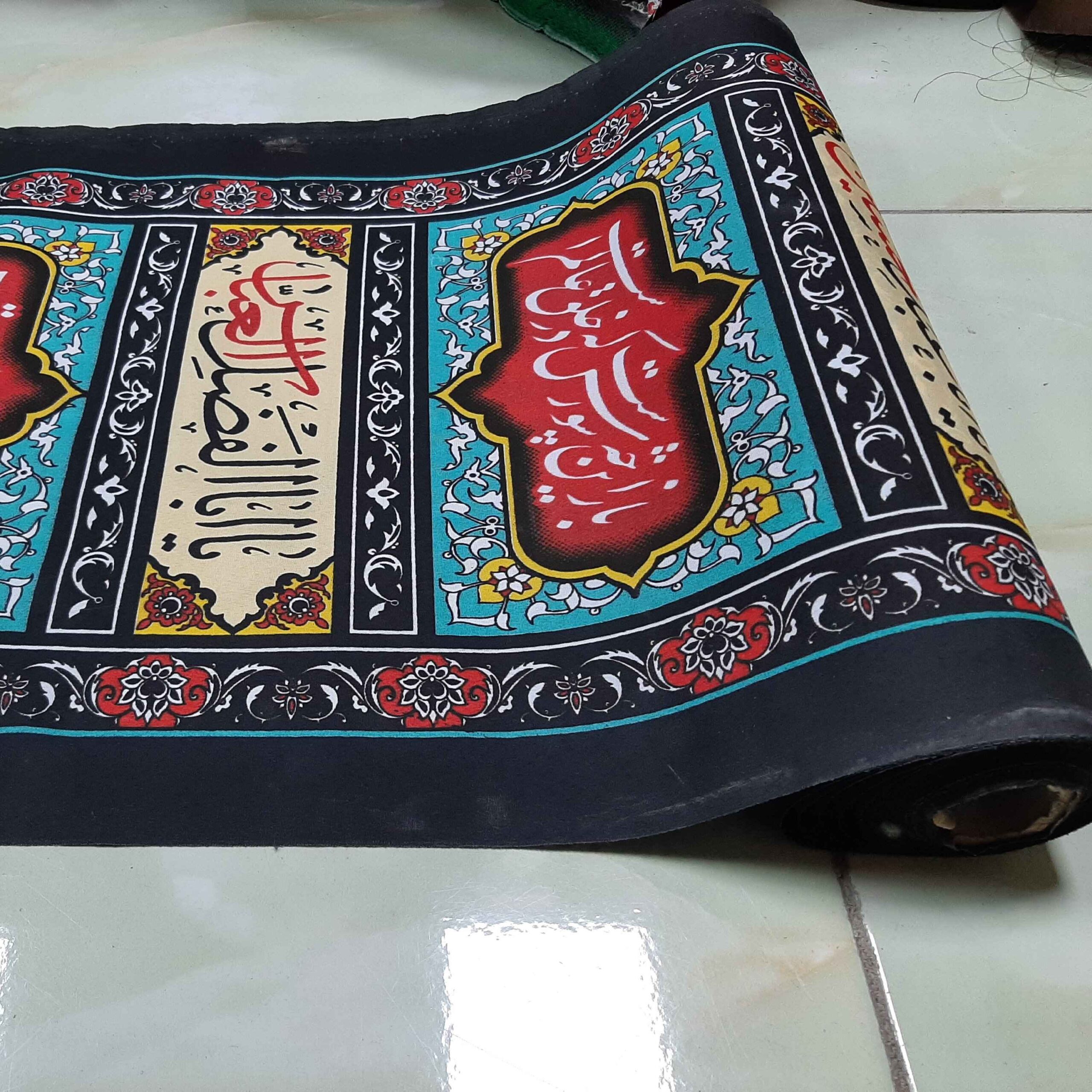 بنر دیواری اسلامی ویژه محرم – برای مسجد و حسینیه، دیوارکوب عمودی