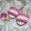 دمپایی تخت شیک مکرامه مدل Boho برای خانم‌ها مدل Flower