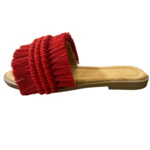 دمپایی تخت شیک Macrame Boho برای زنان مدل Parallel