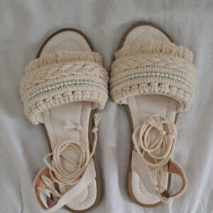 صندل تخت Macrame Sling Back دست ساز