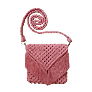 کیف مکرومه طرح دار زنانه مدل Boho دستبافت