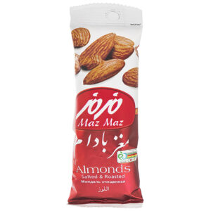 بادام نمکی و بوداده مزمز ۳۷ گرم (۱۰ عدد)