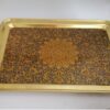 سینی برنجی ایرانی - گل‌کاری شده با عطر طبیعت
