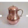 پارچ مسی ایرانی چکش کاری شده با دسته برنجی مدل روشنک