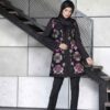 مانتو زنانه گلدوزی شده ایرانی مدل گل