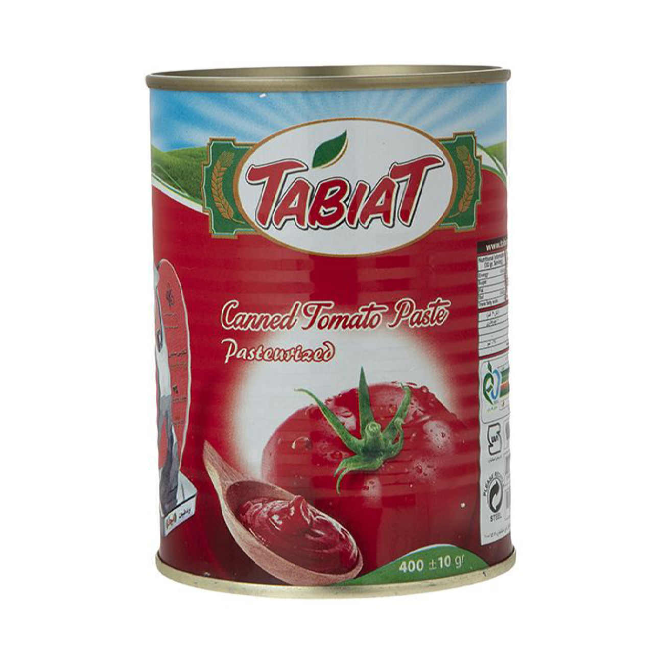 رب گوجه فرنگی کنسروی پاستوریزه ایرانی طبیعت ۴۰۰ گرم (۴ عدد)