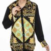 تاپ تونیک ایرانی با طرح هندسی برای زنان