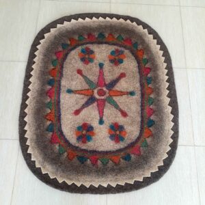 فرش نمدی پشمی ایرانی، گبریای ۱۰۰٪ طبیعی و دستباف