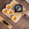 سرویس چایخوری چینی ژاپنی با قوری چرخشی ۳۶۰ درجه