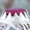 انگشتر نقره یاقوت سرخ Elegance برای آقایان، دست‌ساز