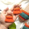 گوشواره زنانه مکرامه مدل کیتی دست‌ساز