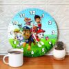 ساعت دیواری چوبی اتاق کودک طرح سگ نگهبان PAW Patrol
