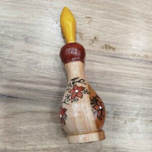 سرمه دانی چوبی ایرانی برای نگهداری سرمه گلدار (2 عدد)