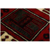 فرش دستباف بختیاری (چهارمحال) طرح خشتی - پشم قرمز