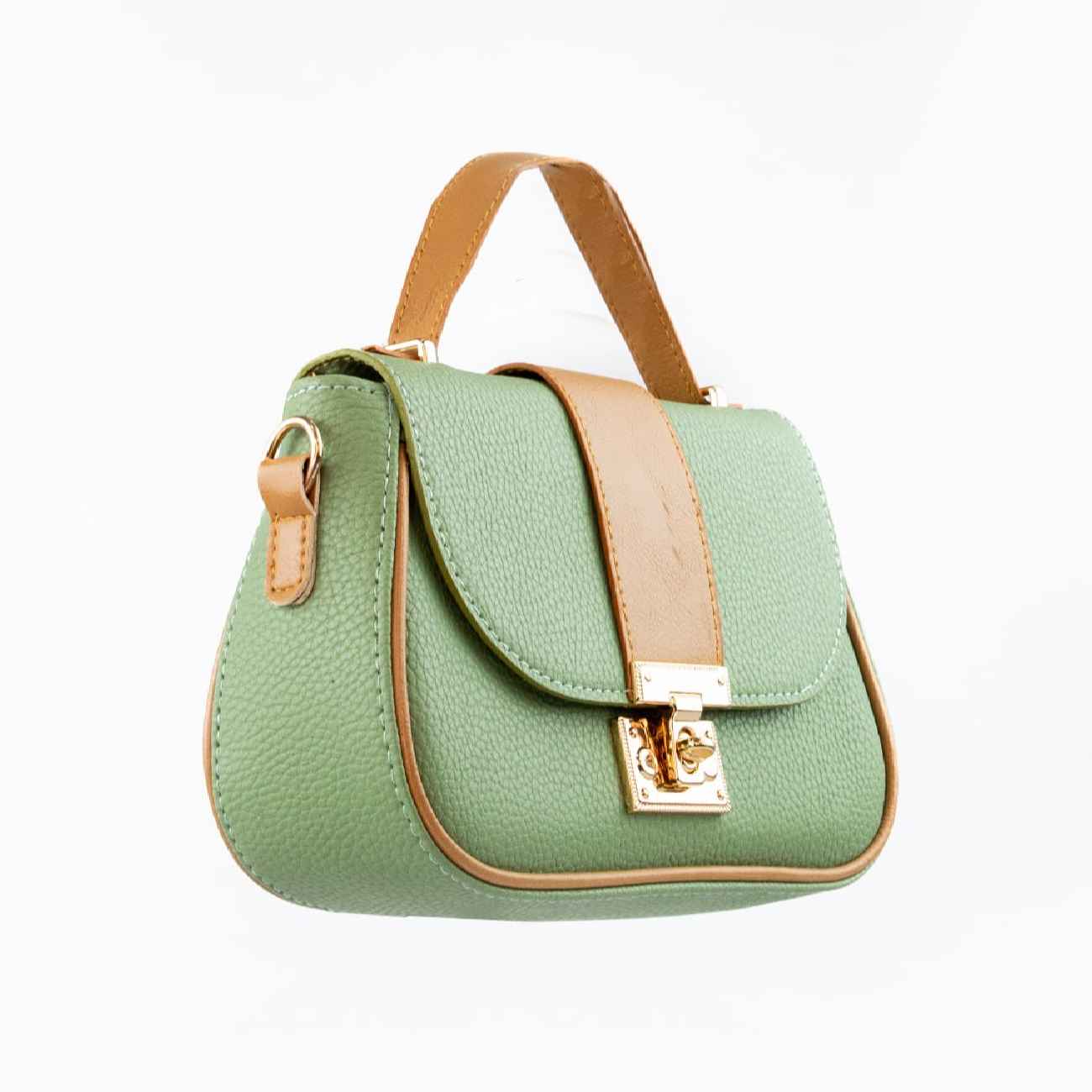 کیف دستی چرم Bauletto با یک دسته و بند بلند