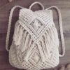 کوله پشتی Boho Macramé دست ساز زنانه مدل Tassel