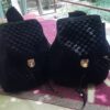 کوله پشتی Boho Macrame دست ساز زنانه به رنگ مشکی