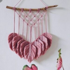 مثلث مدل هنری ملیله دوزی دیواری تزئینی Macrame