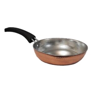 ماهیتابه مسی دست‌ساز و چکش‌کاری شده ایرانی – طرح آرتان