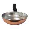 ماهیتابه مسی دست‌ساز و چکش‌کاری شده ایرانی – طرح آرتان