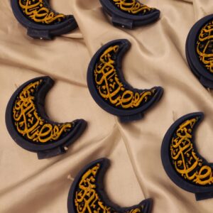 شمع اسلامی مناسب برای هدیه ماه رمضان به شکل ماه (10 عدد)