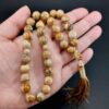 تسبیح اسلامی جاسپر ساخته شده با 33 مهره تسبیح مصباح
