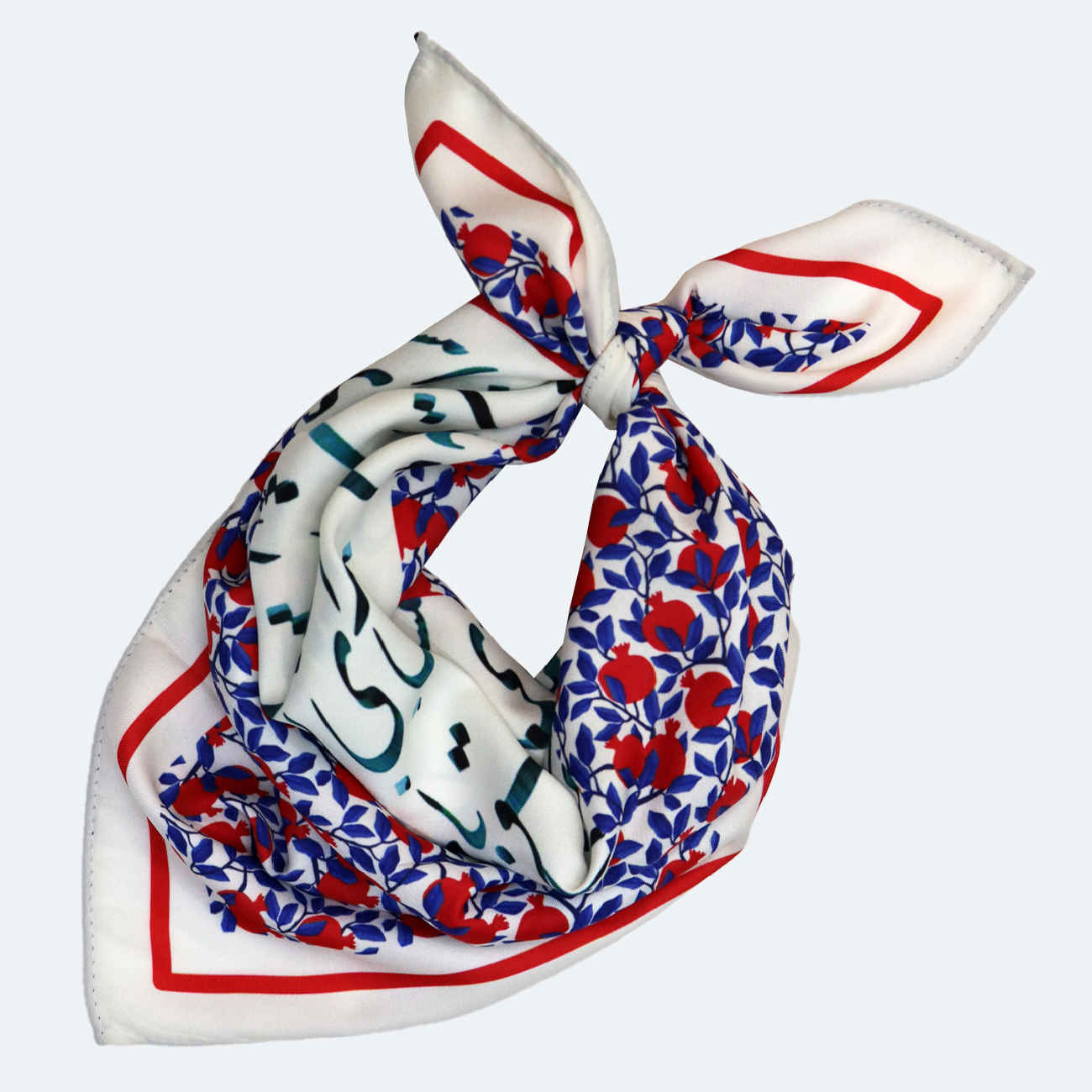 روسری گردن زنانه لوکس ایرانی با طرح خوشنویسی