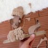 صندل‌های مکرامه مدل منگوله‌دار پشت بندی