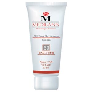 کرم ضد آفتاب رنگی مدیلن SPF60 مخصوص پوست چرب 50 میلی لیتر