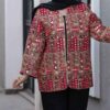 مانتو گلدوزی شده ایرانی با طرح هندسی مخصوص بانوان