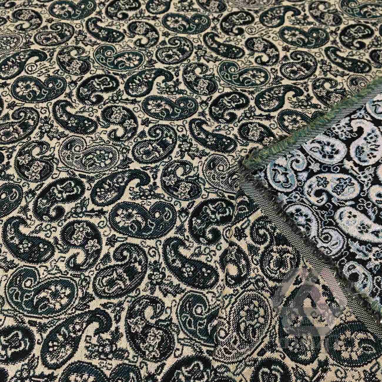 پارچه ترمه ایرانی فاخر – طرح بتهجقه گلدار بافت