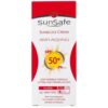 کرم ضد آفتاب ضد پیری سان سیف SPF50 بدون رنگ مناسب برای انواع پوست، 50 میلی لیتر
