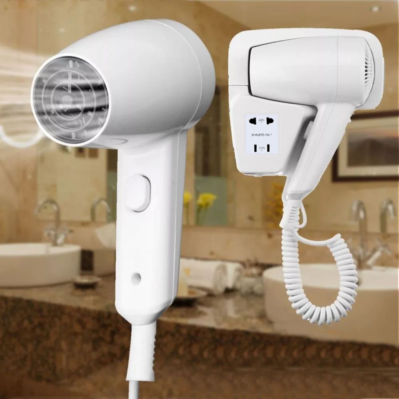 سشوار دیواری مدل G32 با قابلیت تنظیم حرارت و سرعت