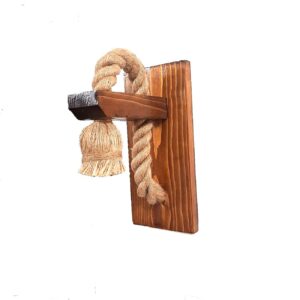 چراغ دیواری کنفی چوبی – طراحی مینیمالیستی