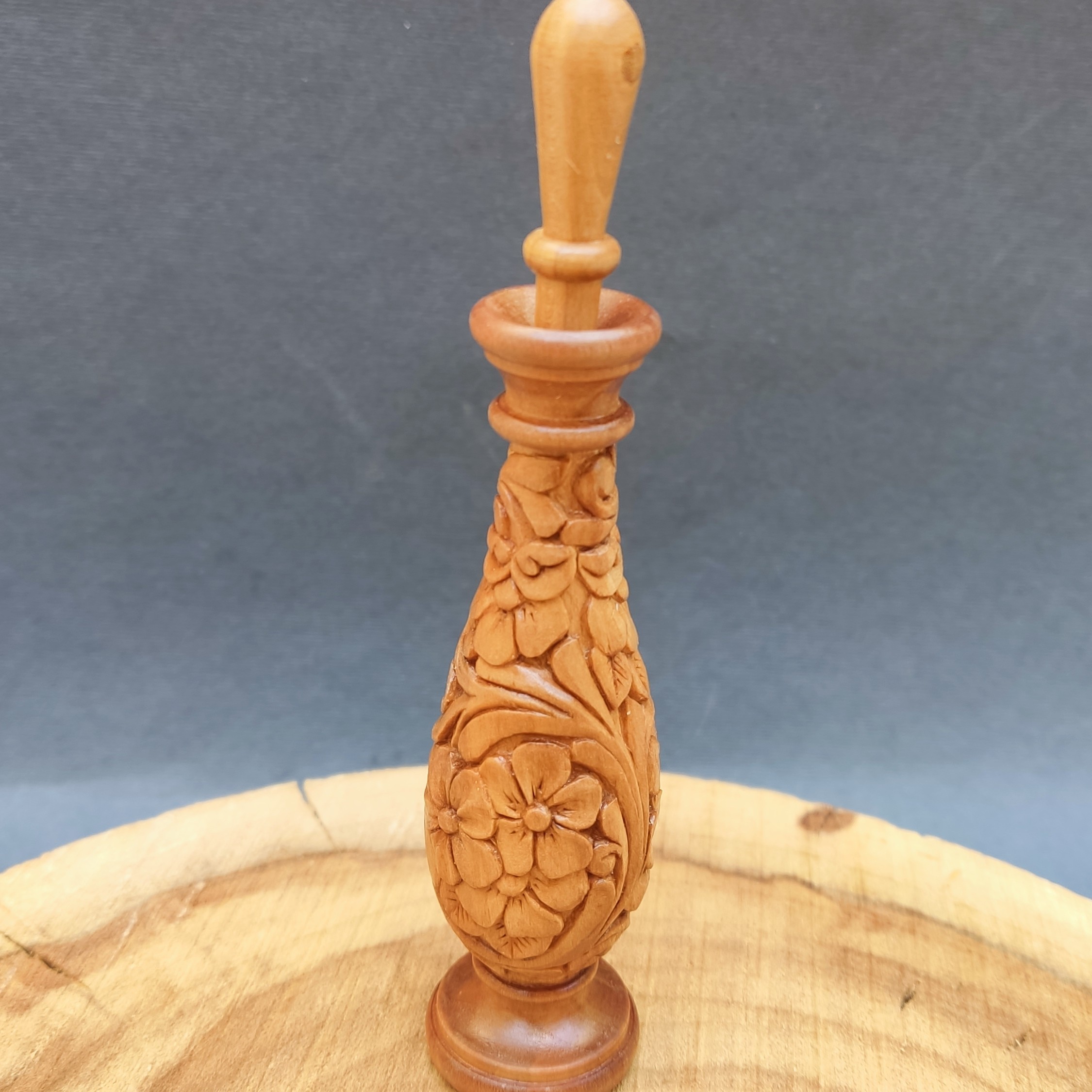 سرمه دانی خراطی چوبی ایرانی