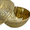 قندان برنجی درب‌دار طرح سیب