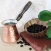 قهوه جوش ترک مسی اصیل - جذوه دست ساز برای دم آوری سنتی, مدل پرمیوم