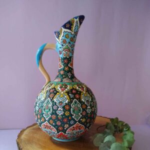 پارچ سفالی تزئینی در هنر میناکاری