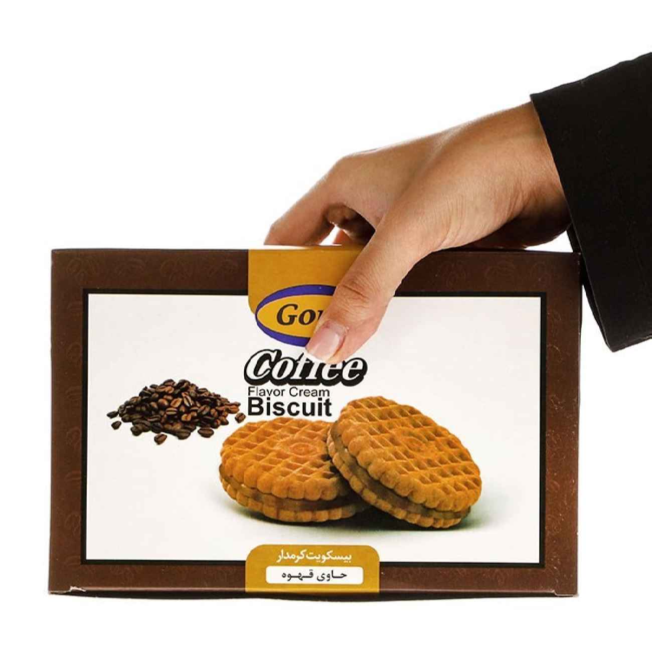 بیسکویت کرم‌دار گرجی با طعم غنی قهوه، ۳۷۰ گرم (۲ عدد)